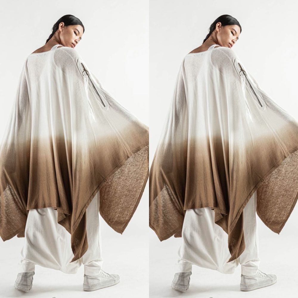 Free People Nicholas K Convertible Poncho Sweater